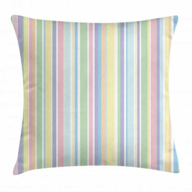 18x18 Striped Art and Designs Vertical Pink White Stripes Pattern Trendy Stylish Throw Pillow Multicolor 18x18 Striped Art and Designs Vertical Pink White Stripes Pattern Trendy Stylish Throw Pillow Multicolor